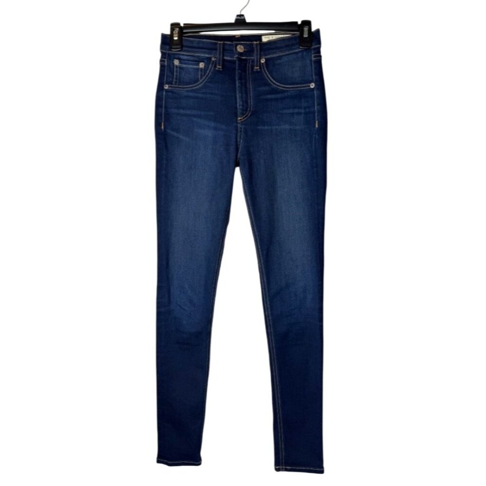 Rag & Bone Jeans Women 25‎ Blue Denim Bedford Wash High Rise Ankle Skinny